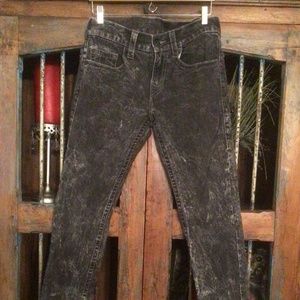 TRUE RELIGION MENS SKINNY 29 Black Acid Wash